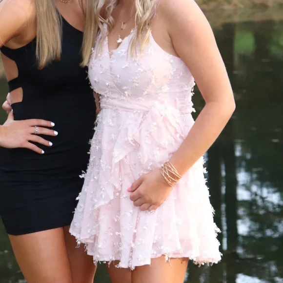 Selfie Leslie | Dresses | Selfie Leslie Pink Mini Dress Size M | Poshmark